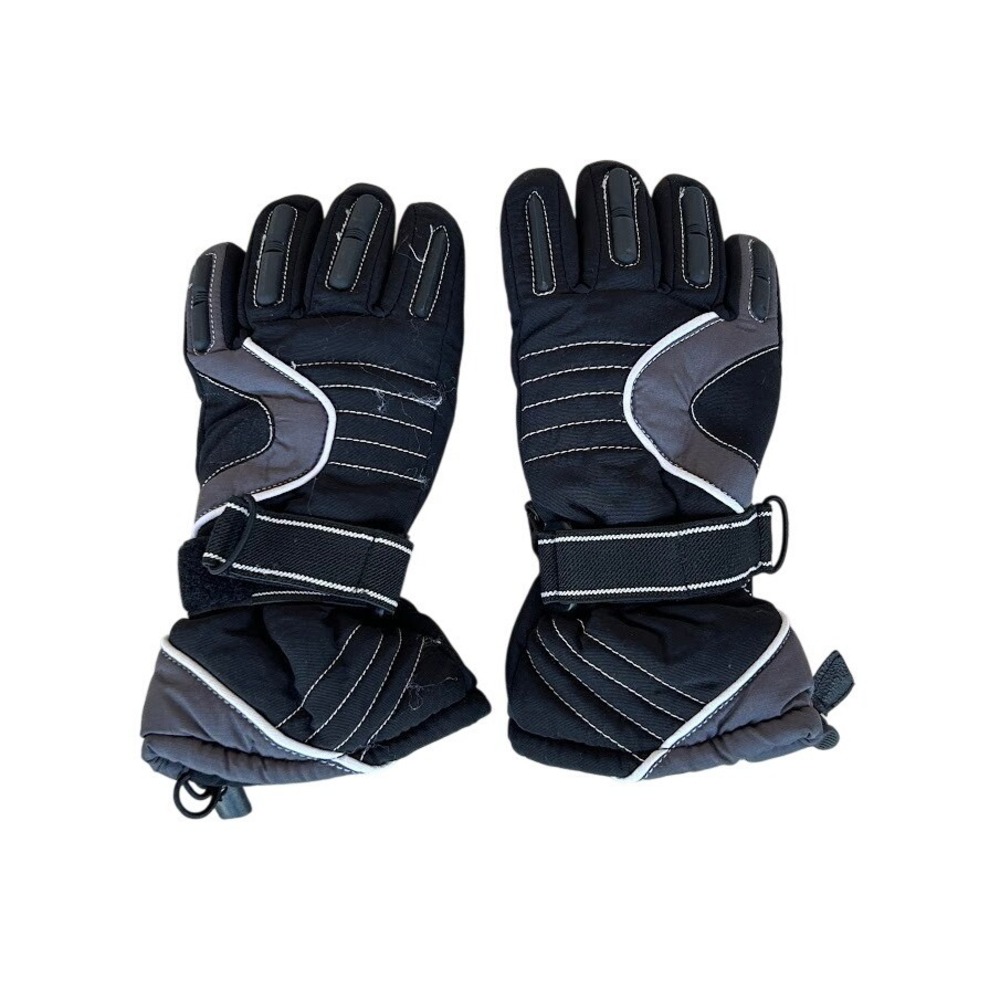 Polaredge Thinsulate 40g‎ Insulated Winter Ski Gloves Black Grey Size 8-16